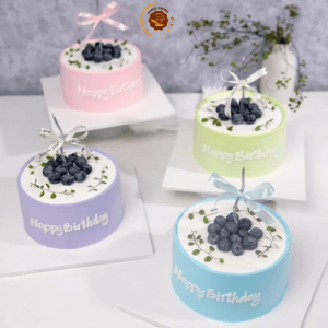 Bánh kem hàn quốc trang trí việt quất